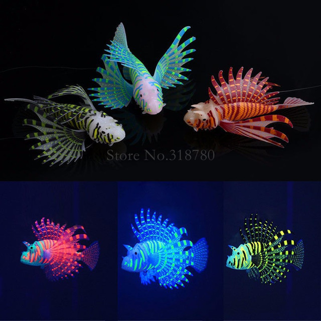 Szklana rybka akwarium ozdoba dekoracyjna świecąca w ciemności 1 sztuka - Wianko - 6