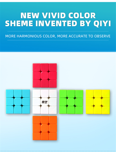 Nowa kostka magiczna QiYi Warrior S 3x3x3 Stickerless - dla dzieci, cubo magico, profesjonalne puzzle - Wianko - 8