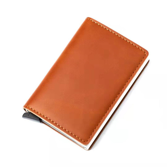 Nowy portfel Smart na karty kredytowe męski i damski, ze stopu aluminium - Wianko - 5