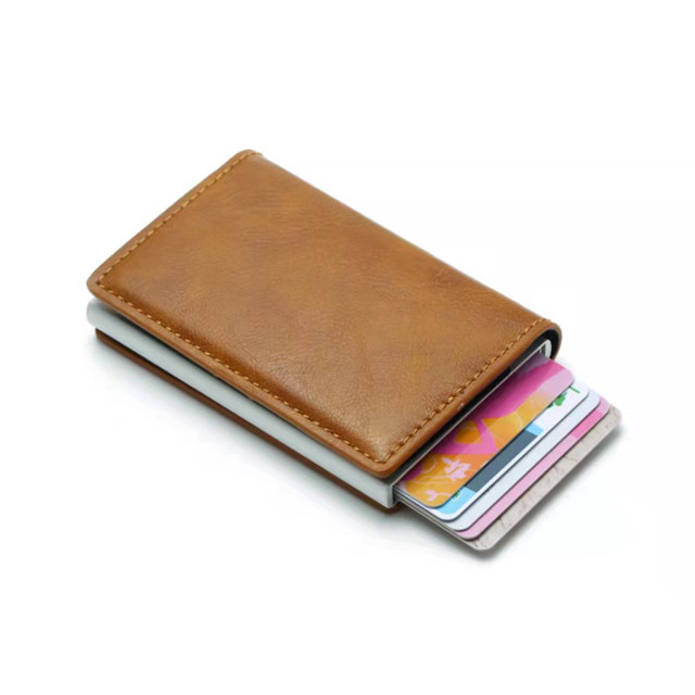 Nowy portfel Smart na karty kredytowe męski i damski, ze stopu aluminium - Wianko - 2