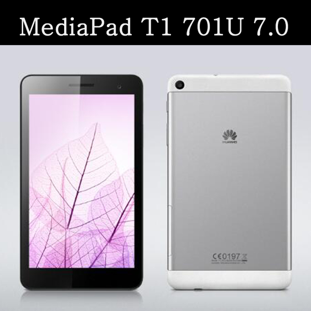 Etui QIJUN na Huawei MediaPad T1 7.0 cal T1-701U T1-701W - skórzane, inteligentne, ochronne etui z klapką z możliwością postawienia na stojaku - czarne - Wianko - 1