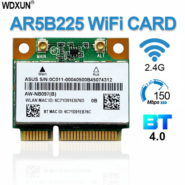 Karta bezprzewodowa PCI-E WiFi + Bluetooth 4.0 do ATHEROS AR5B225 (300Mbps) - Wianko - 1