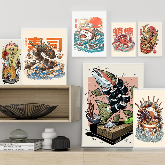 Plakat na płótnie dekoracji kuchni - nordycka kuchnia japońska: Sushi, grill, Ramen - Wianko - 5
