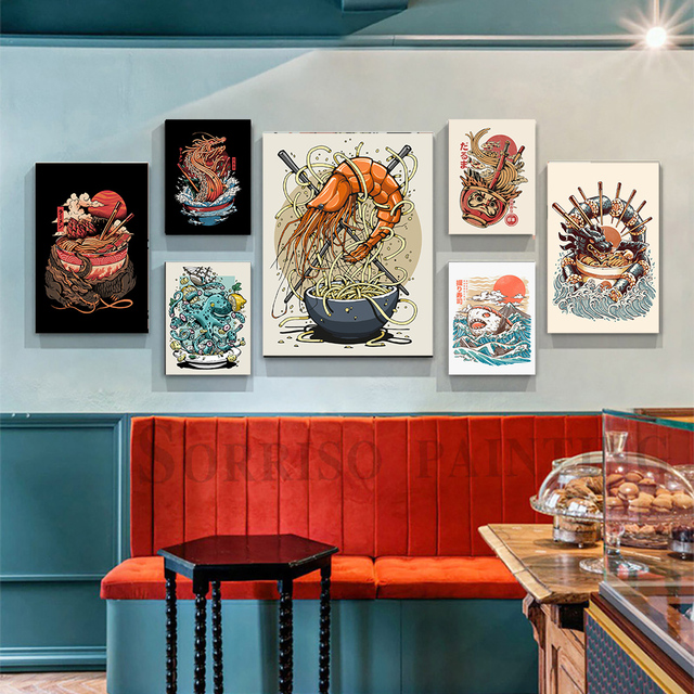 Plakat na płótnie dekoracji kuchni - nordycka kuchnia japońska: Sushi, grill, Ramen - Wianko - 6