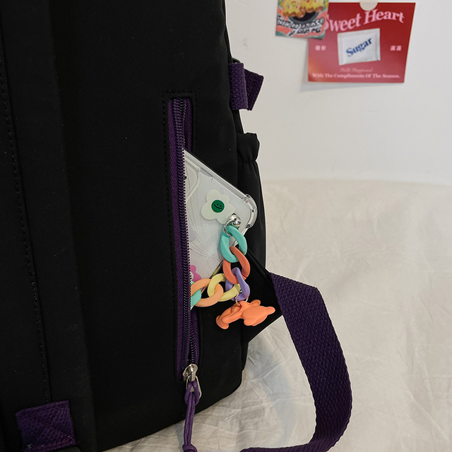 Modny, wodoodporny plecak dla nastolatek - kawaii styl, idealny na laptopa i podróże - Wianko - 12