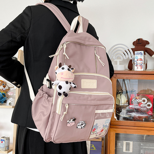 Modny, wodoodporny plecak dla nastolatek - kawaii styl, idealny na laptopa i podróże - Wianko - 17