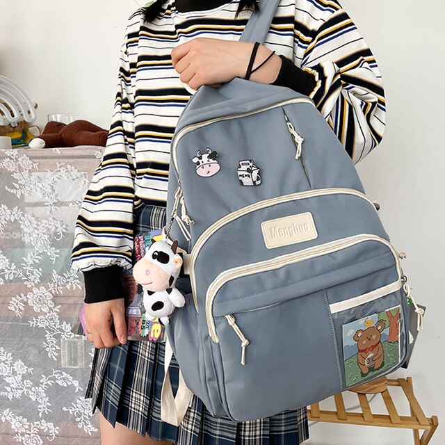 Modny, wodoodporny plecak dla nastolatek - kawaii styl, idealny na laptopa i podróże - Wianko - 20