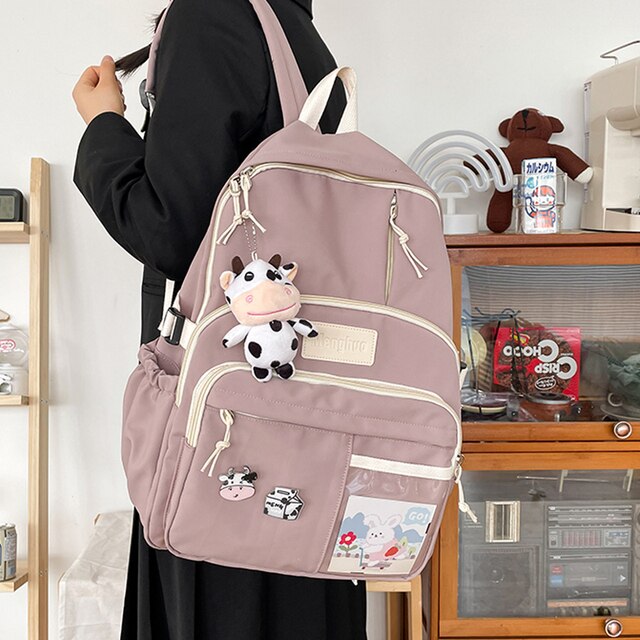 Modny, wodoodporny plecak dla nastolatek - kawaii styl, idealny na laptopa i podróże - Wianko - 16