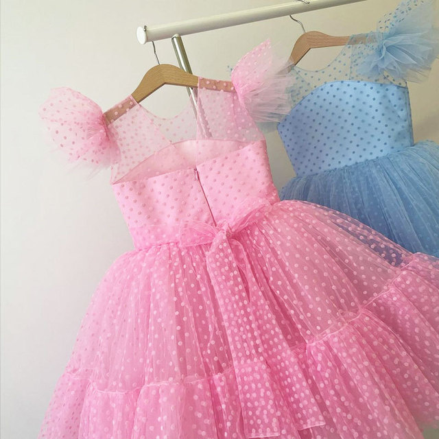 Sukienka urodzinowa dziecięca jesień 4-10 lat w kolorze różowym - 2021 odzież na przyjęcia - Wianko - 16
