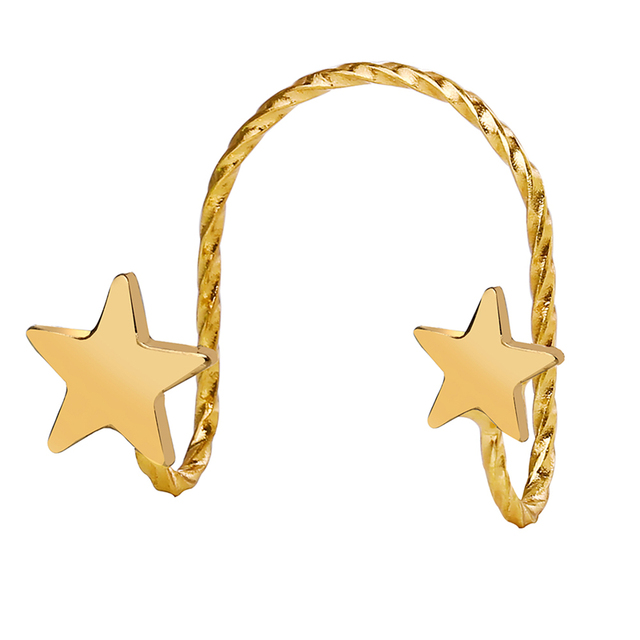 17KM Minimalistyczne złote kolczyki w kształcie koła Hoop dla kobiet - dodatek 2021, biżuteria na ślub i prezenty - Wianko - 26
