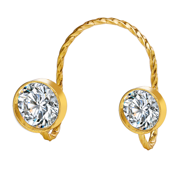 17KM Minimalistyczne złote kolczyki w kształcie koła Hoop dla kobiet - dodatek 2021, biżuteria na ślub i prezenty - Wianko - 24