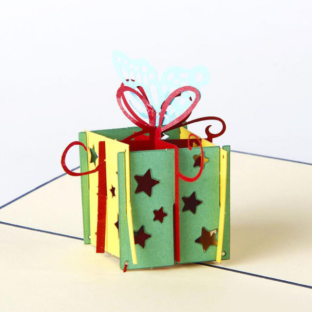 Zestaw 3D kartek podarunkowych: 3 sztuki lub 8 sztuk - Błogosławieństwo, Zaproszenia, Pocztówki - Święta Bożego Narodzenia, Rocznica - Dla Niej - Wianko - 2
