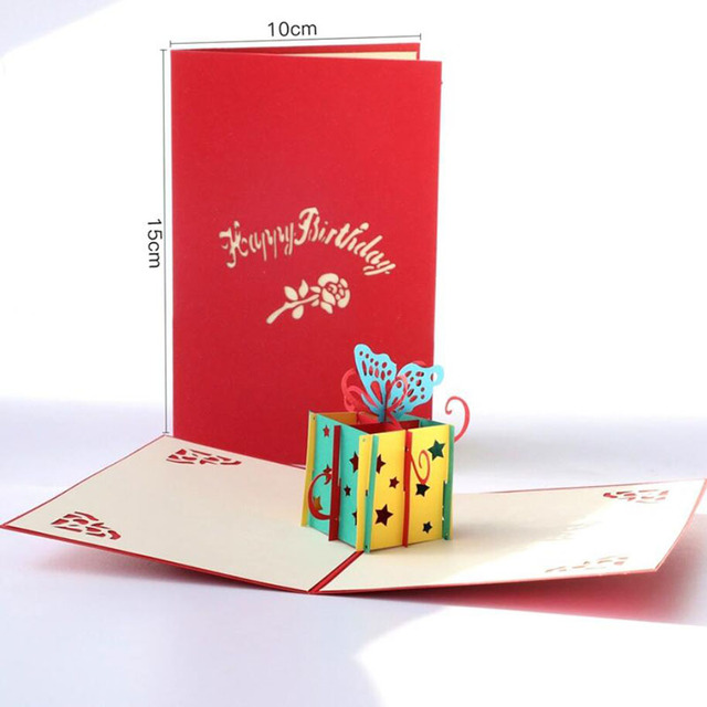Zestaw 3D kartek podarunkowych: 3 sztuki lub 8 sztuk - Błogosławieństwo, Zaproszenia, Pocztówki - Święta Bożego Narodzenia, Rocznica - Dla Niej - Wianko - 4