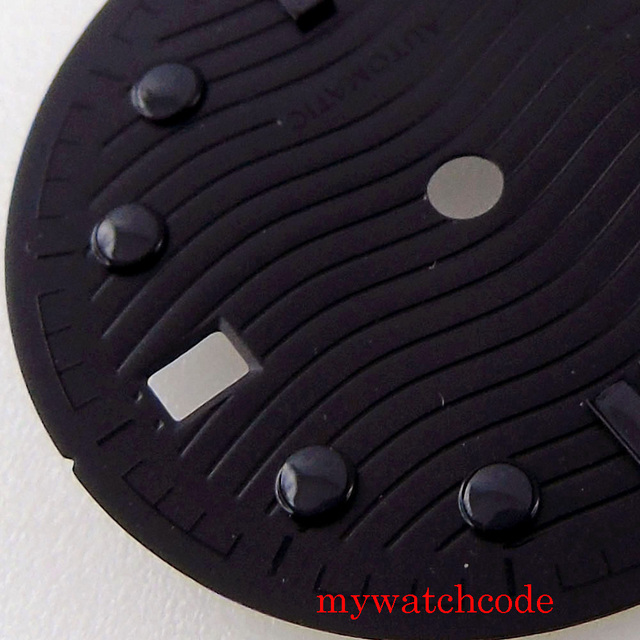 Czarny zegarek ręczny z oknem daty i wyborem rąk dla ruchu NH35 o średnicy 31mm - najwyższa jakość - Wianko - 4