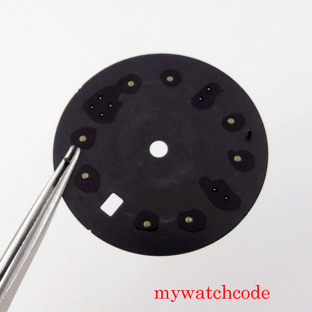 Czarny zegarek ręczny z oknem daty i wyborem rąk dla ruchu NH35 o średnicy 31mm - najwyższa jakość - Wianko - 5
