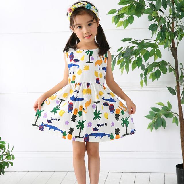 Sukienka dla dziewczynek w stylu Vintage z mieszanki bawełny, bez rękawów, z szydełkowym wzorem łuku i przykuwającym spojrzenie, jako sukienka wieczorowa dla małych księżniczek - Wianko - 5