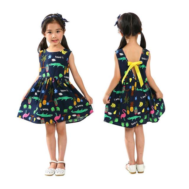 Sukienka dla dziewczynek w stylu Vintage z mieszanki bawełny, bez rękawów, z szydełkowym wzorem łuku i przykuwającym spojrzenie, jako sukienka wieczorowa dla małych księżniczek - Wianko - 7
