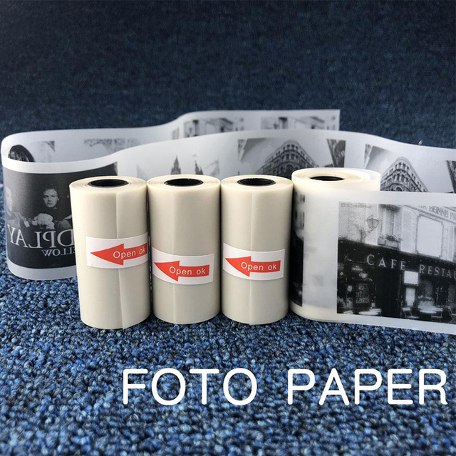 Papier fotograficzny termiczny Poooli L1 L2 - rolki do drukarki, do drukowania etykiet oraz kolorowych naklejek - Wianko - 14