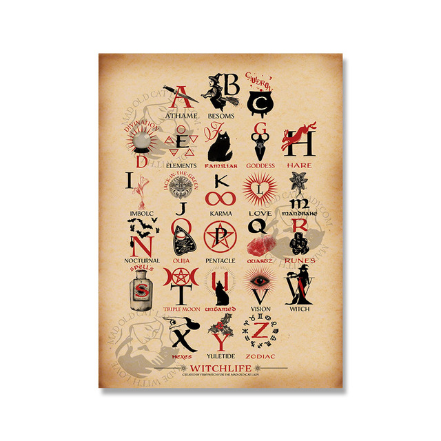 Plakat i druk na płótnie ozdobne Kuchnia Czary Zabawa - artystyczny obraz ściany z czarownicą błogosławiącą - prezenty dla domu - Wianko - 10