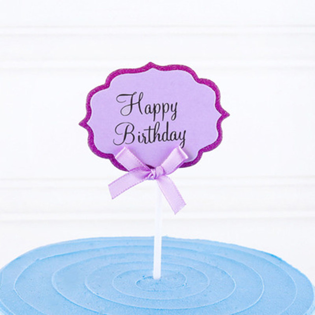 Narzędzie DIY do dekoracji urodzinowego ciasta - karta z możliwością pisania błogosławieństw, dwuwarstwowa kokarda, wtyczka, papierowa - Wianko - 12