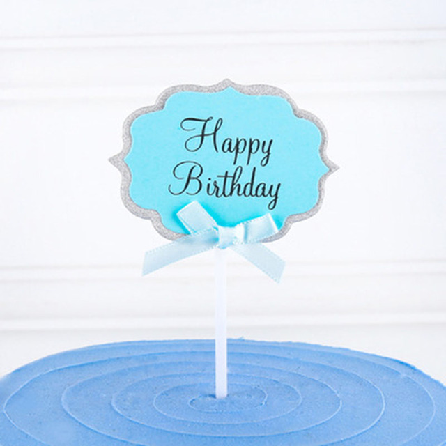 Narzędzie DIY do dekoracji urodzinowego ciasta - karta z możliwością pisania błogosławieństw, dwuwarstwowa kokarda, wtyczka, papierowa - Wianko - 11