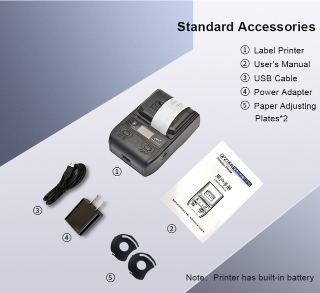Przenośna ręczna drukarka termiczna do etykiet i pokwitowań z Bluetooth, NFC i kodami QR, w zestawie 10 kolorowych rolek, do druku etykiet kablowych - Wianko - 22