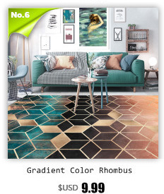 Miękki, antypoślizgowy dywan w stylu europejskim z nowoczesnym, żywym, zielonym abstrakcyjnym wzorem - Wianko - 6