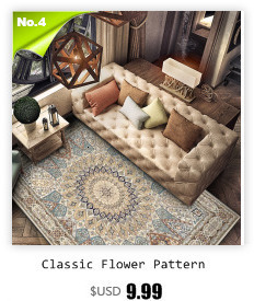 Miękki, antypoślizgowy dywan w stylu europejskim z nowoczesnym, żywym, zielonym abstrakcyjnym wzorem - Wianko - 4