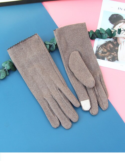 Wiosenne rękawiczki damskie Dralon cienkie elastyczne ekran dotykowy, idealne na rower i outdoor, odporne na zimno - Wianko - 18