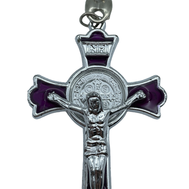 Brelok krzyż Jezus, chrystus, chrześcijaństwo, DIY, biżuteria, samochód, uchwyt pierścieniowy - profesjonalny breloczek ręcznie robiony - Wianko - 4