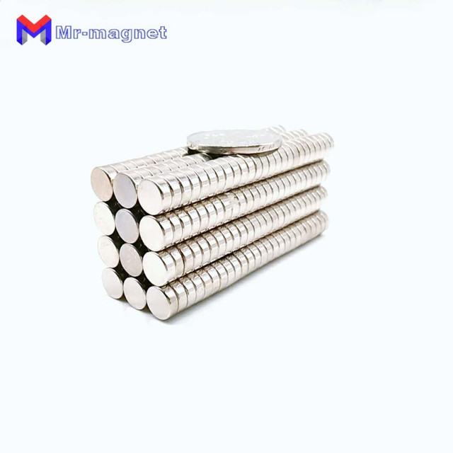 100 sztuk trwałych neodymowych magnesów N35 z niklowaniem, Dia.8mm, Neo magnesy 8x3 Mm - Wianko - 9