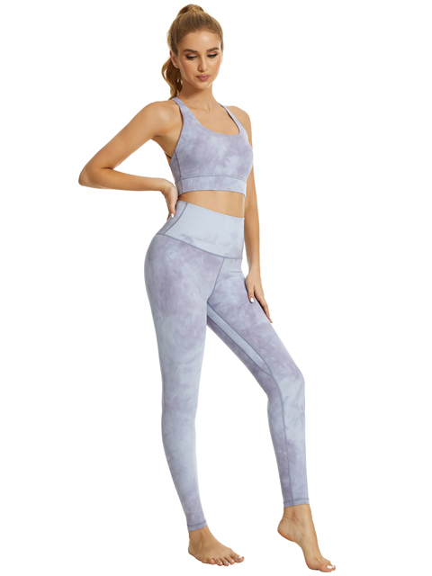 Zestaw legginsów sportowych i top stroje do jogi dla kobiet - Sugar Pocket Naked Feeling Workout Set - Wianko - 9