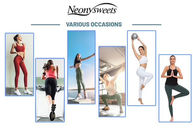 Zestaw legginsów sportowych i top stroje do jogi dla kobiet - Sugar Pocket Naked Feeling Workout Set - Wianko - 1