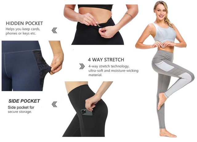 Zestaw legginsów sportowych i top stroje do jogi dla kobiet - Sugar Pocket Naked Feeling Workout Set - Wianko - 2