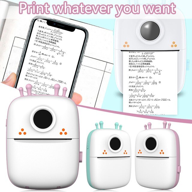 Kieszonkowa przenośna drukarka Bluetooth mini dla Androida i iOS (56mm) - etykiety, zdjęcia, biuro i dom - Wianko - 1