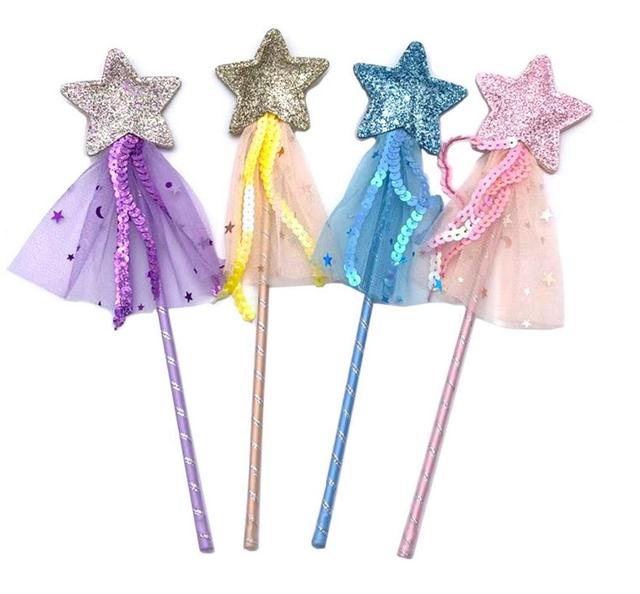 Magiczna różdżka z wiszącymi kolczykami brokatowymi dla dzieci - Princess Dress-up - Wianko - 10
