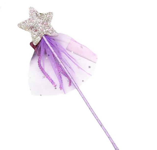 Magiczna różdżka z wiszącymi kolczykami brokatowymi dla dzieci - Princess Dress-up - Wianko - 3