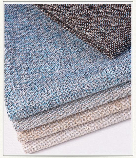 Materiał: Gruba tkanina kanapowa z konopią bawełnianą i lnem o szerokości 150cm do patchworku, szycia, zasłon, toreb, obrusów – 1 metr - Wianko - 7
