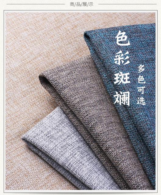 Materiał: Gruba tkanina kanapowa z konopią bawełnianą i lnem o szerokości 150cm do patchworku, szycia, zasłon, toreb, obrusów – 1 metr - Wianko - 6