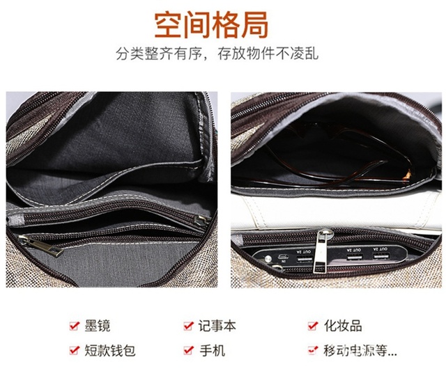 Nowy plecak etniczny w stylu chińskim, ręcznie tkany, idealny na wypoczynek i podróże - Wianko - 4