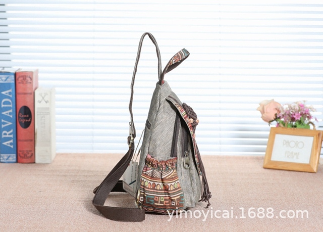 Nowy plecak etniczny w stylu chińskim, ręcznie tkany, idealny na wypoczynek i podróże - Wianko - 15