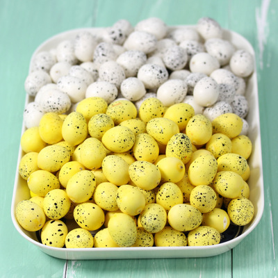 10 sztuk Mini sztucznych jaj dekoracyjnych DIY Craft na Wielkanoc - idealne do prezentów i dekoracji wnętrz na dziecięcą imprezę - Wianko - 1