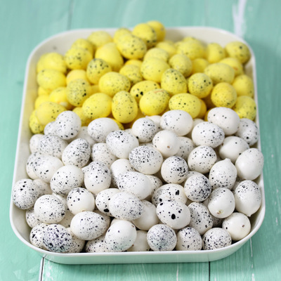 10 sztuk Mini sztucznych jaj dekoracyjnych DIY Craft na Wielkanoc - idealne do prezentów i dekoracji wnętrz na dziecięcą imprezę - Wianko - 2
