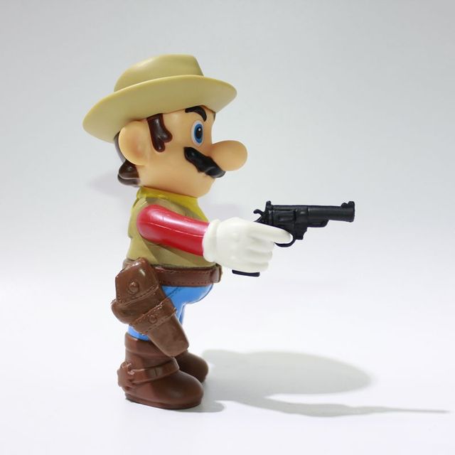 Figurka Super Mario Odyssey Cappy Bowser Koopa 13cm - Model Cowboy Cappy Cosplay lalka - Wianko - 15