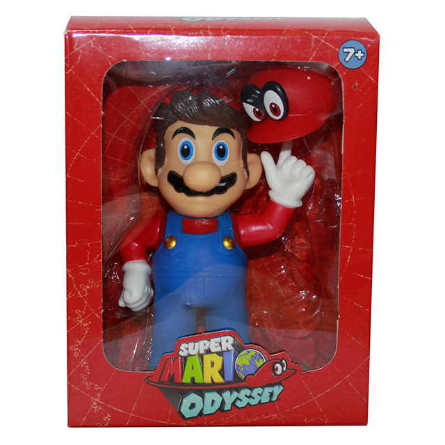 Figurka Super Mario Odyssey Cappy Bowser Koopa 13cm - Model Cowboy Cappy Cosplay lalka - Wianko - 8