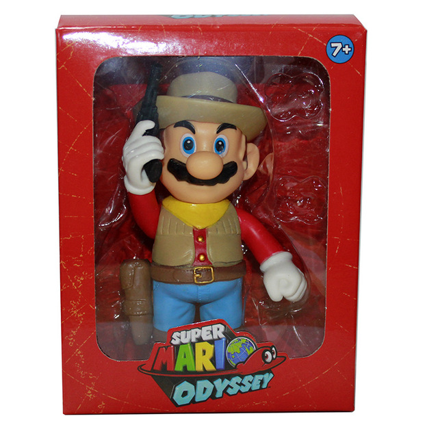 Figurka Super Mario Odyssey Cappy Bowser Koopa 13cm - Model Cowboy Cappy Cosplay lalka - Wianko - 7