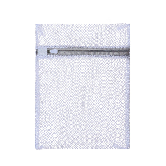 Worki na pranie z poliestru - białe, grube, siatkowe torby na pranie w rozmiarze S - Wianko - 8