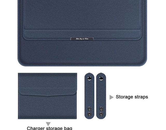 Bezpłatna skórzana torba na laptopa 12-15,6 cala dla MacBook Air/Pro - dostosowana, przenośna - Wianko - 5