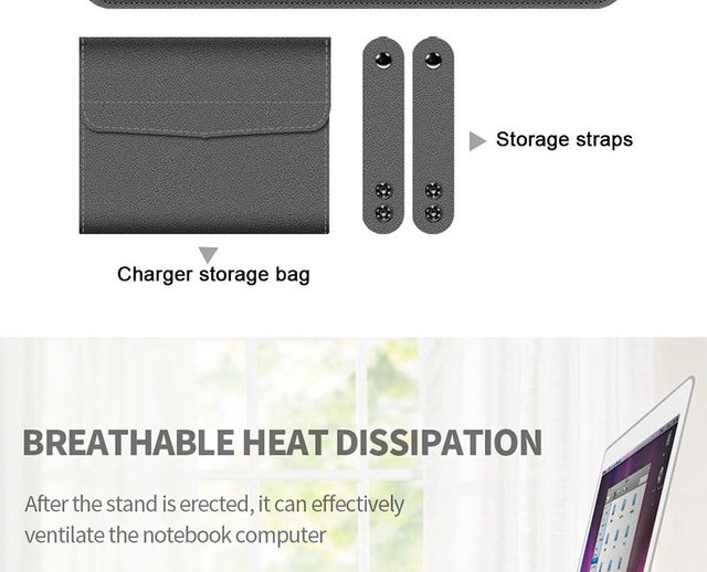 Bezpłatna skórzana torba na laptopa 12-15,6 cala dla MacBook Air/Pro - dostosowana, przenośna - Wianko - 15