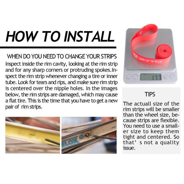Bezdętkowa taśma obręczowa do rowerów s szosowych i MTB 20/24/26/27.5/29 Cal 700c - narzędzia do naprawy - Wianko - 4